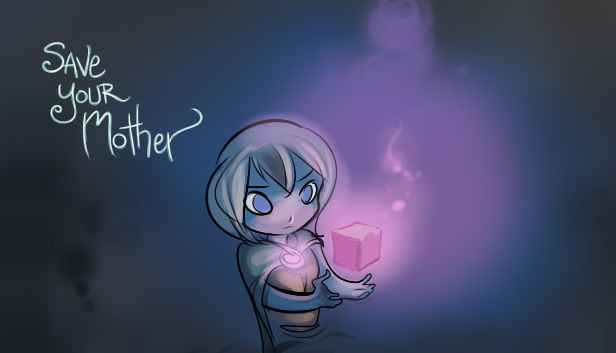 Save Your Mother cover art with Alice holding a glowing book